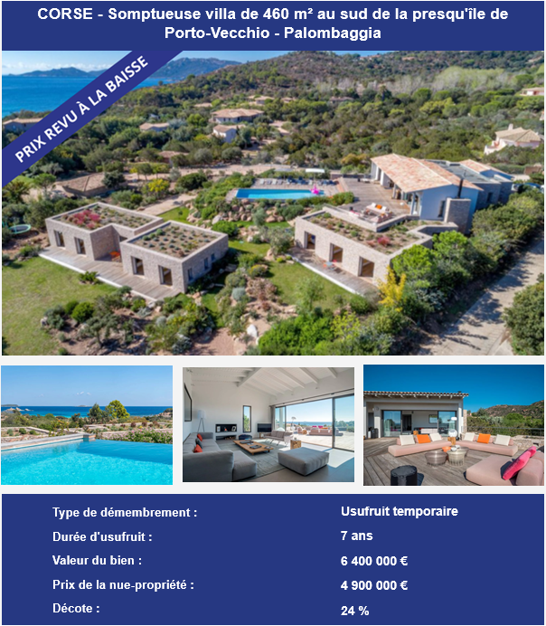 A saisir - Opportunité d'investissement en nue-propriété en Corse